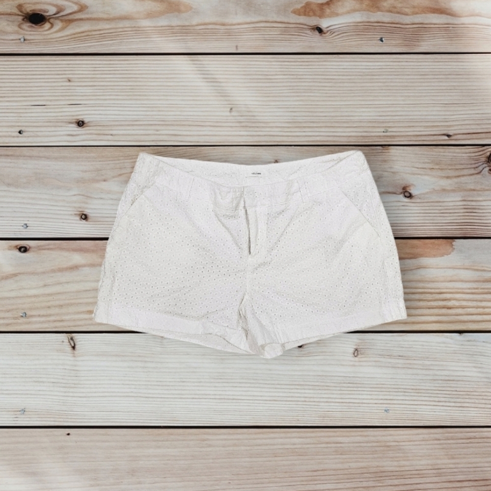 Maurices eylet lace  white  cotton shorts